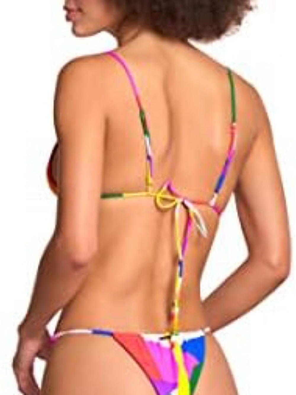 MAAJI 🔥Colorblock Triangle String Bikini - Multicolor - Picture 3 of 10